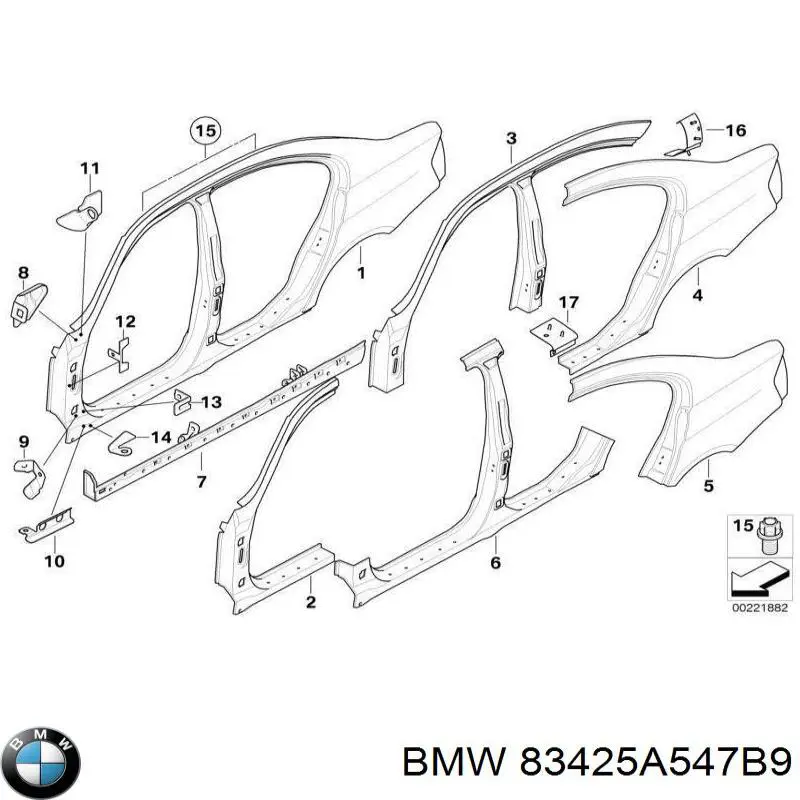 83425A547B9 BMW Sellador de silicona