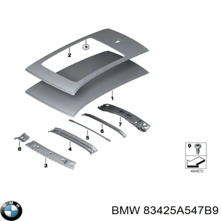 Comprar 83425A547B9 BMW Sellador de silicona