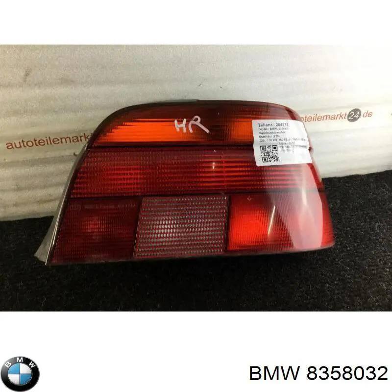 8358032 BMW piloto posterior derecho