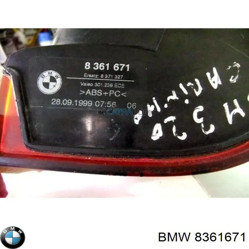 8361671 BMW piloto posterior izquierdo