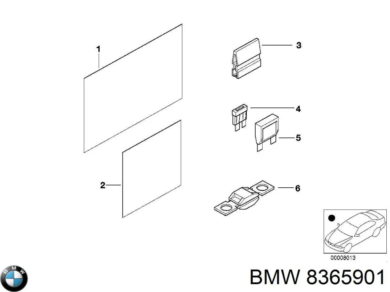 Comprar 8365901 BMW Caja de fusibles