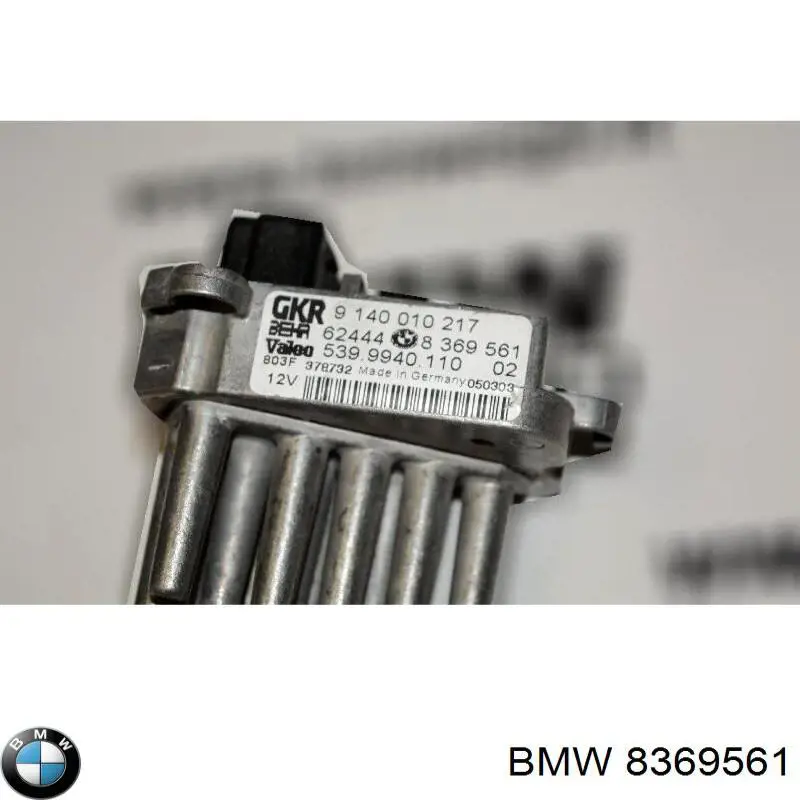 Comprar 8369561 BMW Resistencia del ventilador del habitáculo trasera