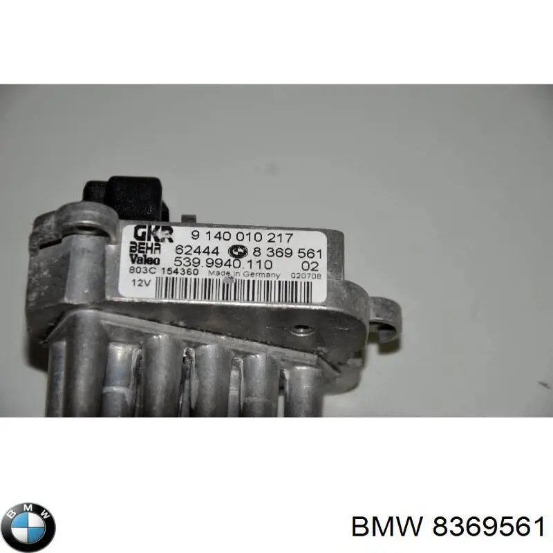 8369561 BMW Resistencia del ventilador del habitáculo trasera