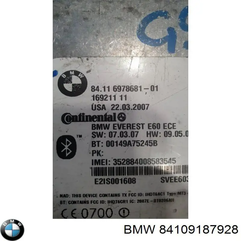 84116948920 BMW