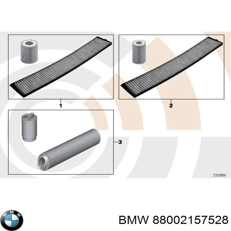Filtro de cabina BMW 88002157528 precio, desde 13,11 EUR