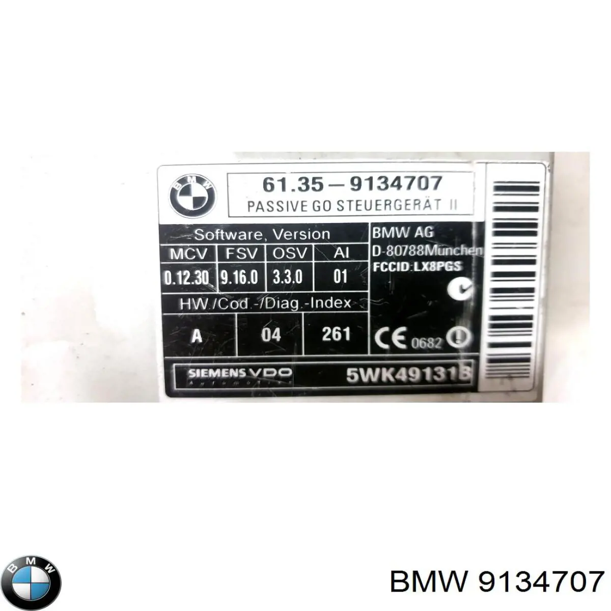 Comprar 9134707 BMW Módulo de cierre centralizado