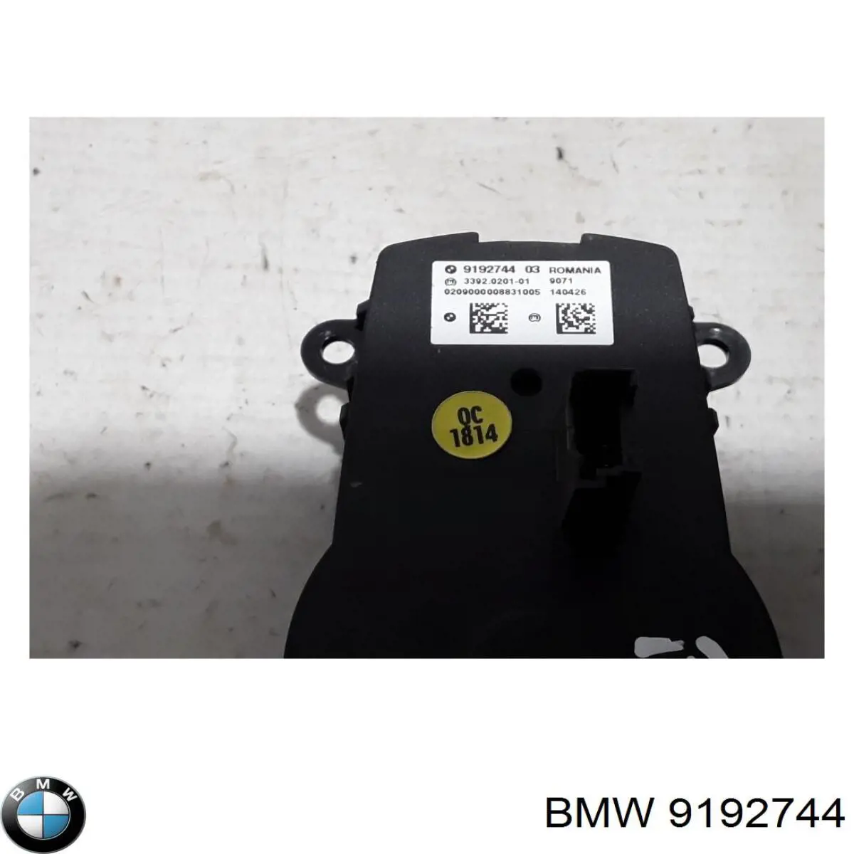Interruptor de luces en el tablero BMW 9192744