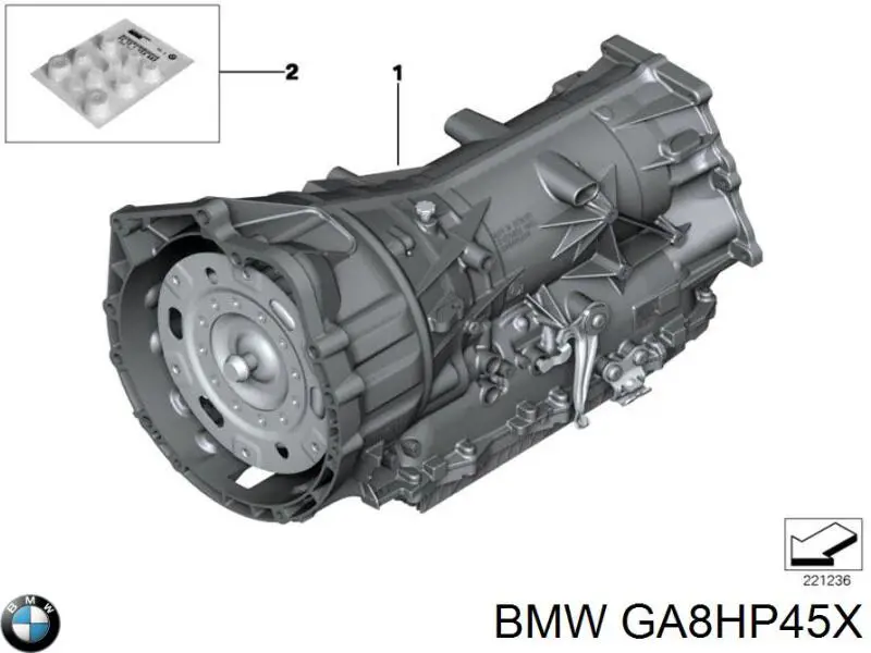 Transmisión automática completa BMW GA8HP45X precio, desde 3503,68 EUR