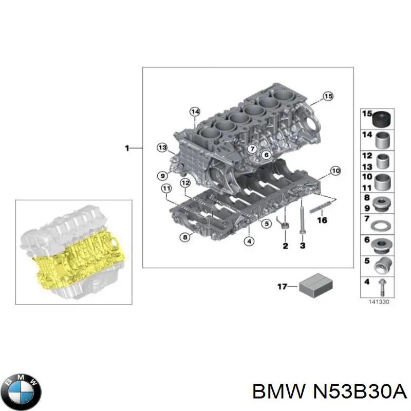 Motor completo BMW N53B30A precio, desde 3592,25 EUR