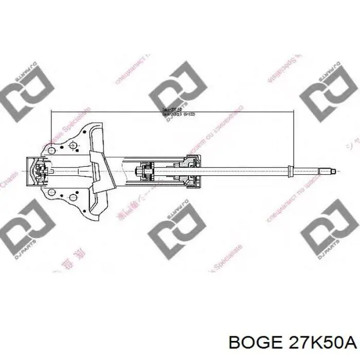 27-K50-A Boge amortiguador delantero izquierdo