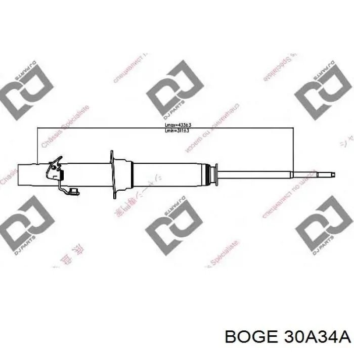 30A34A Boge amortiguador trasero