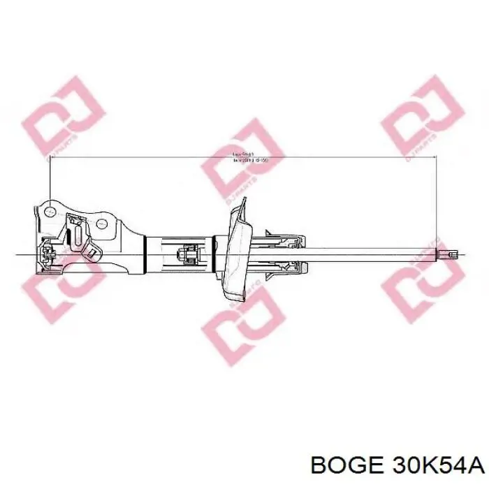 30-K54-A Boge amortiguador delantero izquierdo