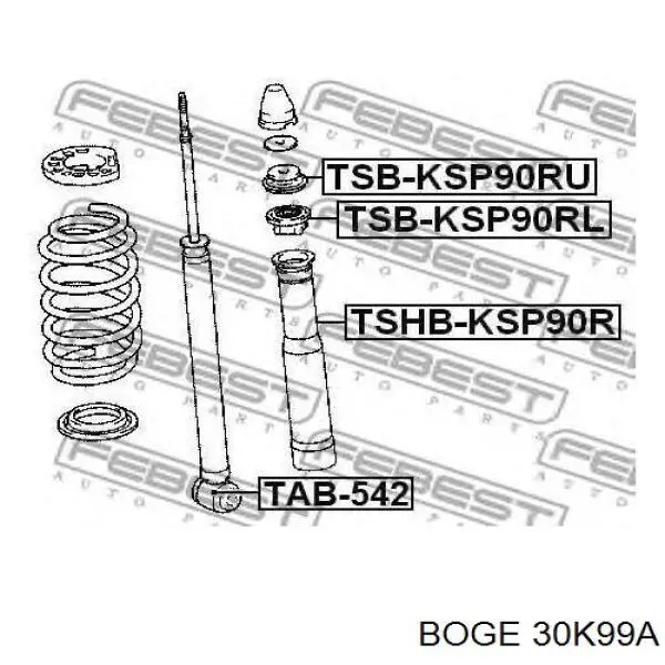 30-K99-A Boge amortiguador delantero izquierdo