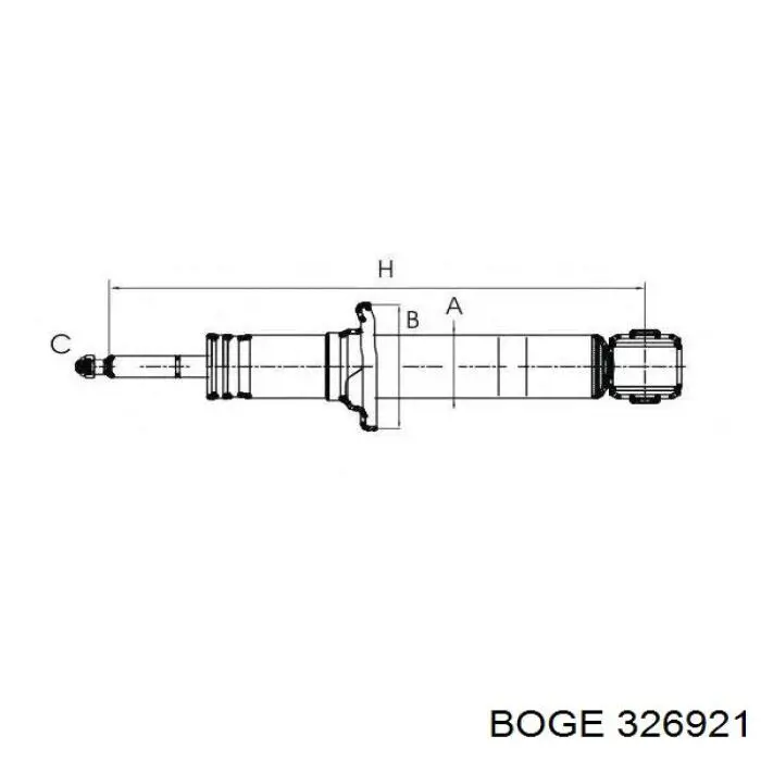 Amortiguador trasero Boge 326921 precio, desde 57,02 EUR