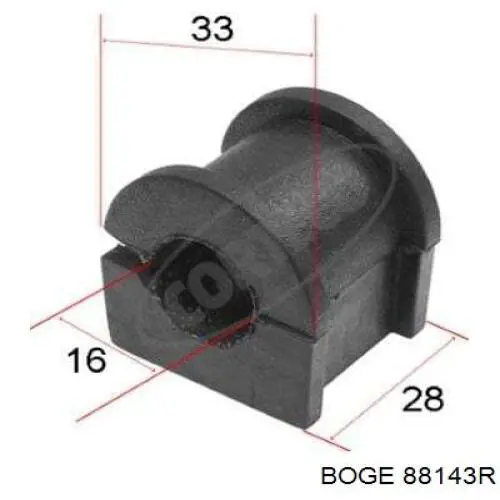 88-143-R Boge soporte amortiguador delantero