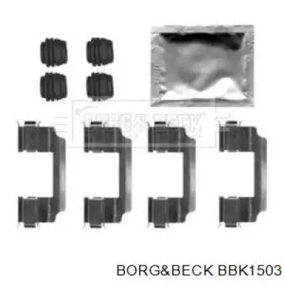 BBK1503 Borg&beck conjunto de muelles almohadilla discos delanteros