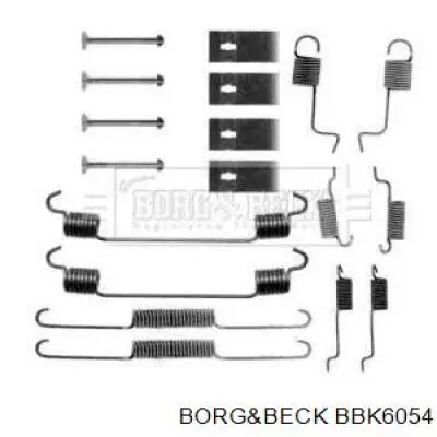 Comprar BBK6054 Borg&beck Kit de montaje de zapatas de freno traseras