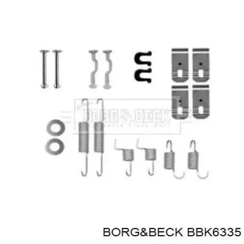 SFK445 TRW kit de montaje, zapatas de freno traseras