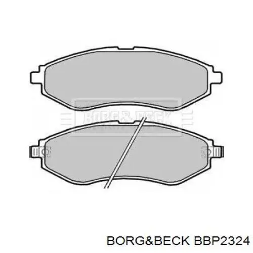 BBP2324 Borg&beck pastillas de freno delanteras