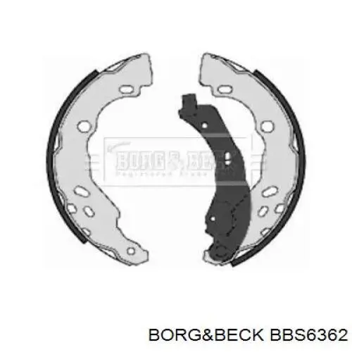 BBS6362 Borg&beck zapatas de frenos de tambor traseras