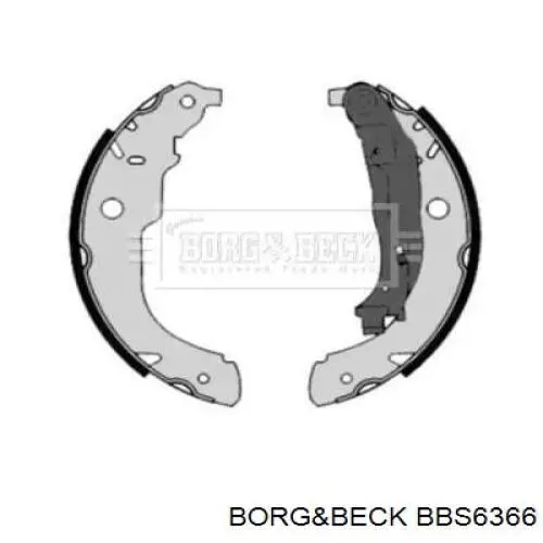 BBS6366 Borg&beck zapatas de frenos de tambor traseras