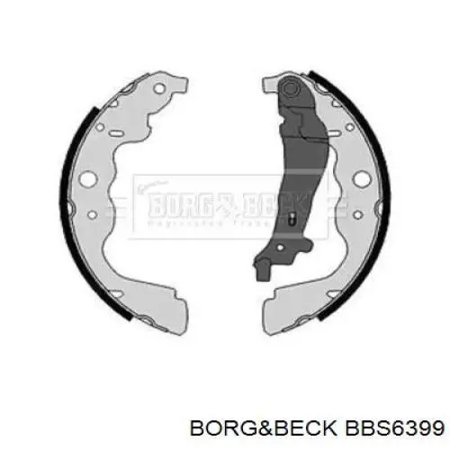 BBS6399 Borg&beck zapatas de frenos de tambor traseras