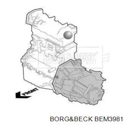 BEM3981 Borg&beck soporte motor izquierdo