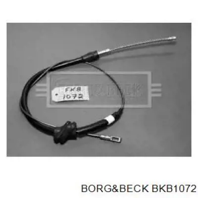 BKB1072 Borg&beck cable de freno de mano trasero derecho