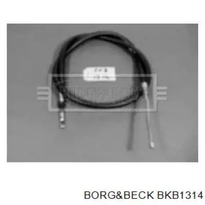 BKB1314 Borg&beck cable de freno de mano trasero izquierdo