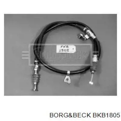 BKB1805 Borg&beck cable de freno de mano trasero izquierdo