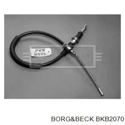 BKB2070 Borg&beck cable de freno de mano trasero derecho/izquierdo