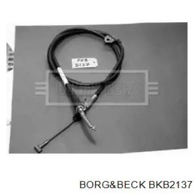 BKB2137 Borg&beck cable de freno de mano trasero derecho