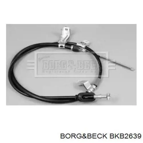 BKB2639 Borg&beck cable de freno de mano trasero izquierdo