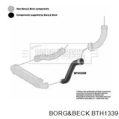 Tubo flexible de aire de sobrealimentación inferior izquierdo para Mercedes E (S211)