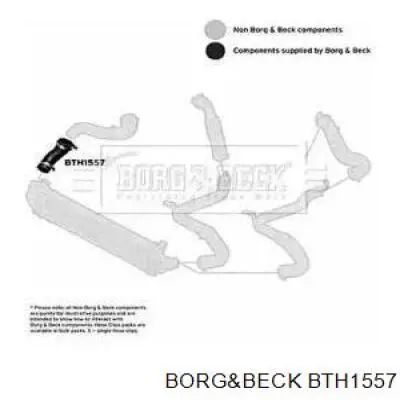 166332 NRF tubo flexible de aire de sobrealimentación inferior derecho