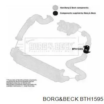 1328802 Ford tubo flexible de aire de sobrealimentación izquierdo