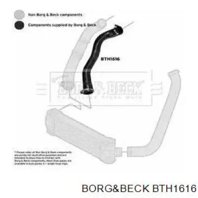 1420864 Market (OEM) tubo flexible de aire de sobrealimentación derecho