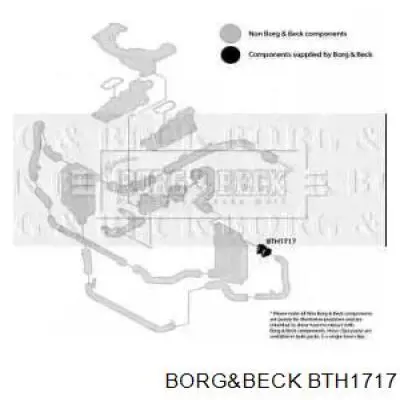 BTH1717 Borg&beck tubo intercooler superior