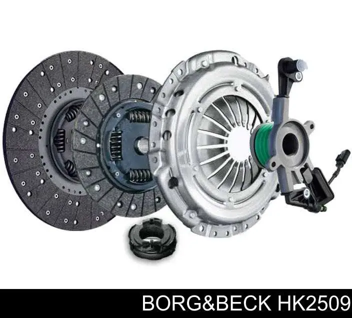 HK2509 Borg&beck kit de embrague (3 partes)