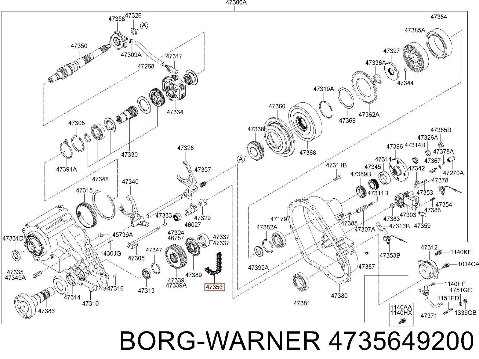 Comprar TQ51053 Tqparts Cadena de la caja de transferencia
