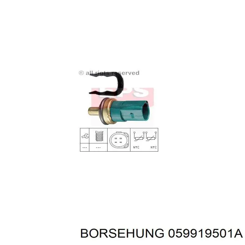 Sensor de temperatura del refrigerante Audi A4 8EC
