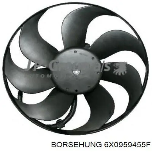 6X0959455F Borsehung ventilador (rodete +motor refrigeración del motor con electromotor completo)