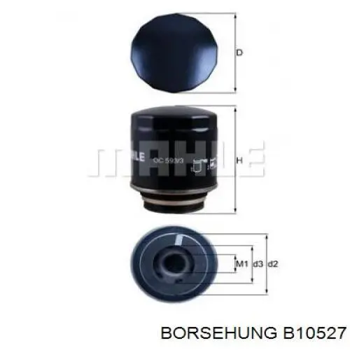 B10527 Borsehung filtro de aceite