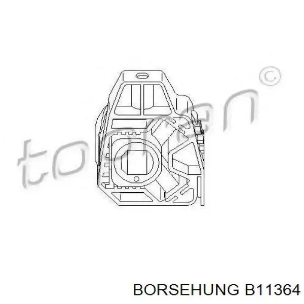B11364 Borsehung soporte del radiador inferior