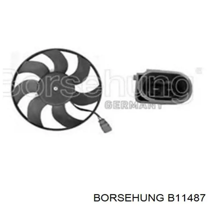 B11487 Borsehung ventilador (rodete +motor refrigeración del motor con electromotor completo)