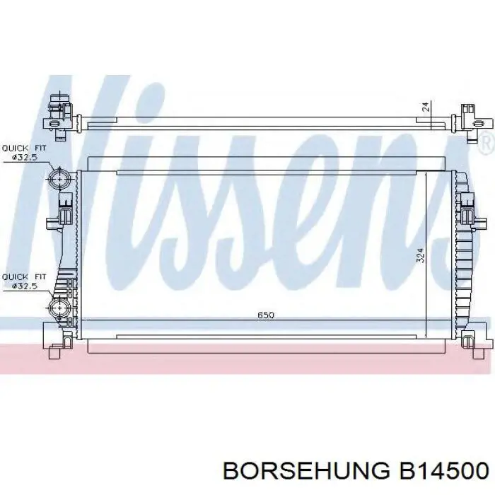 Água radiador Borsehung B14500 precio, desde 118,64 EUR