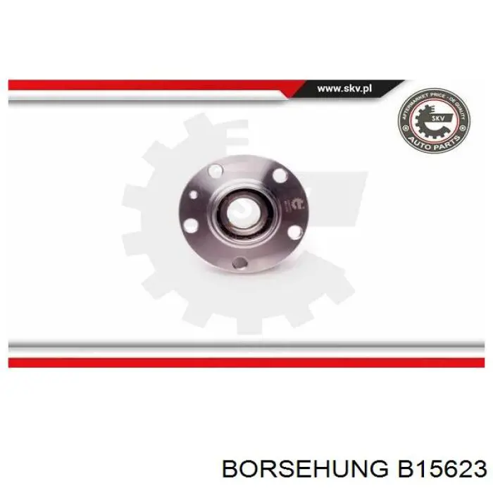 Cubo de rueda trasero B15623 Borsehung