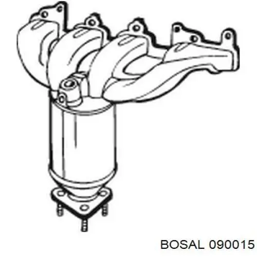 Silenciador, sección delantera Bosal 090015 precio, desde 259,89 EUR
