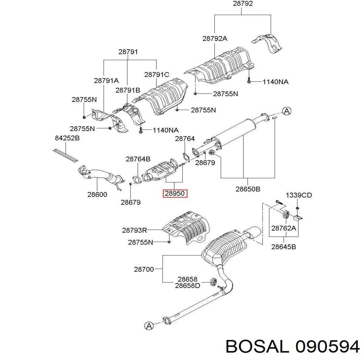 Catalizador 090594 Bosal