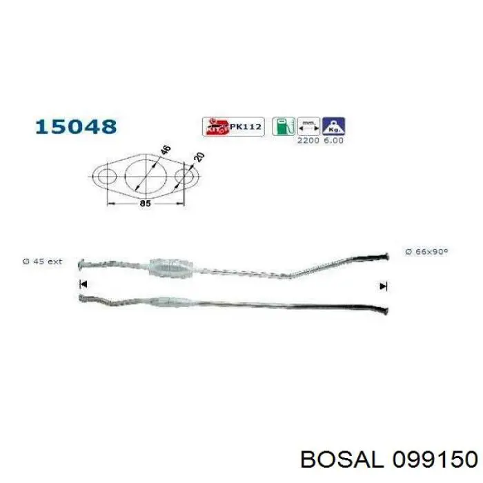 Comprar 099150 Bosal Catalizador